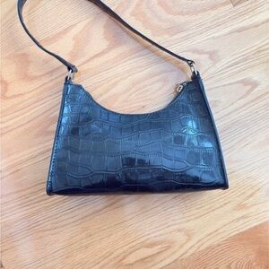 Croc-Embossed Shoulder Bag – SHEIN